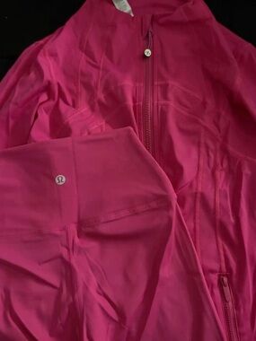 lululemon athletica Hot Pink Full-Zip Jacket & Leggings